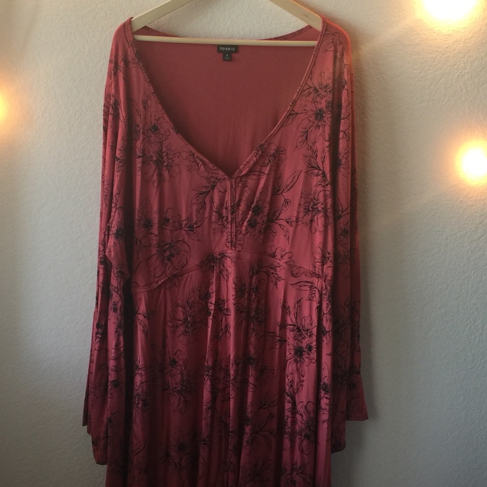 Floral V-Neck Dress